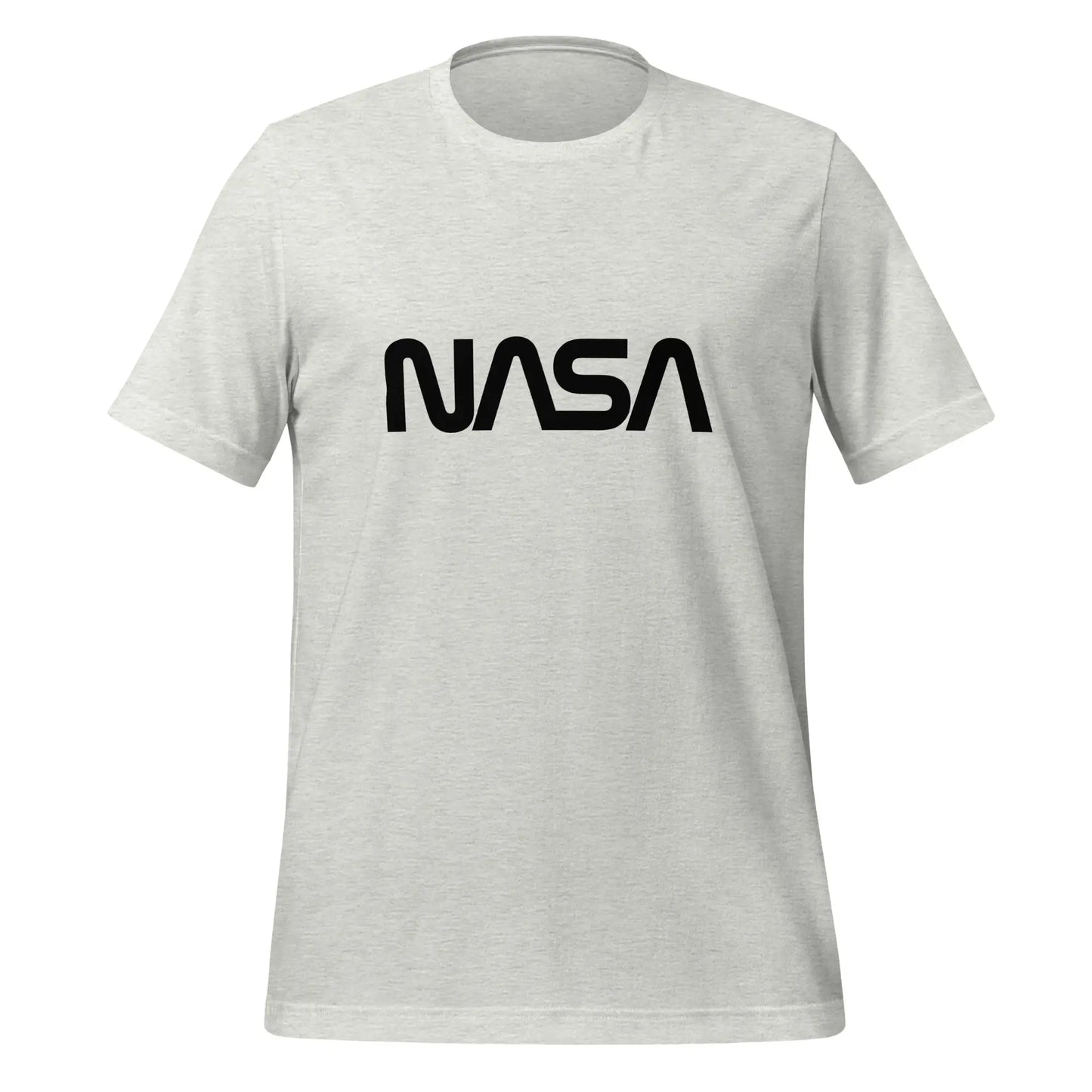 NASA Black Worm Logo T-Shirt (unisex) - Ash / M