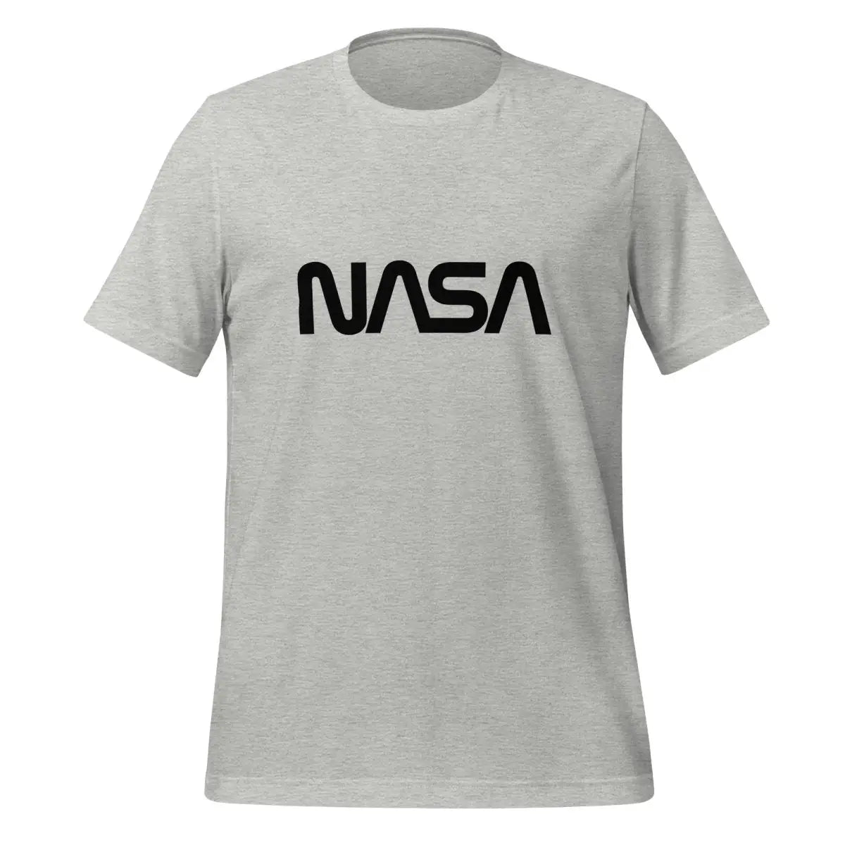 NASA Black Worm Logo T-Shirt (unisex) - Athletic Heather / M