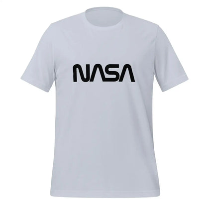 NASA Black Worm Logo T-Shirt (unisex) - Light Blue / M