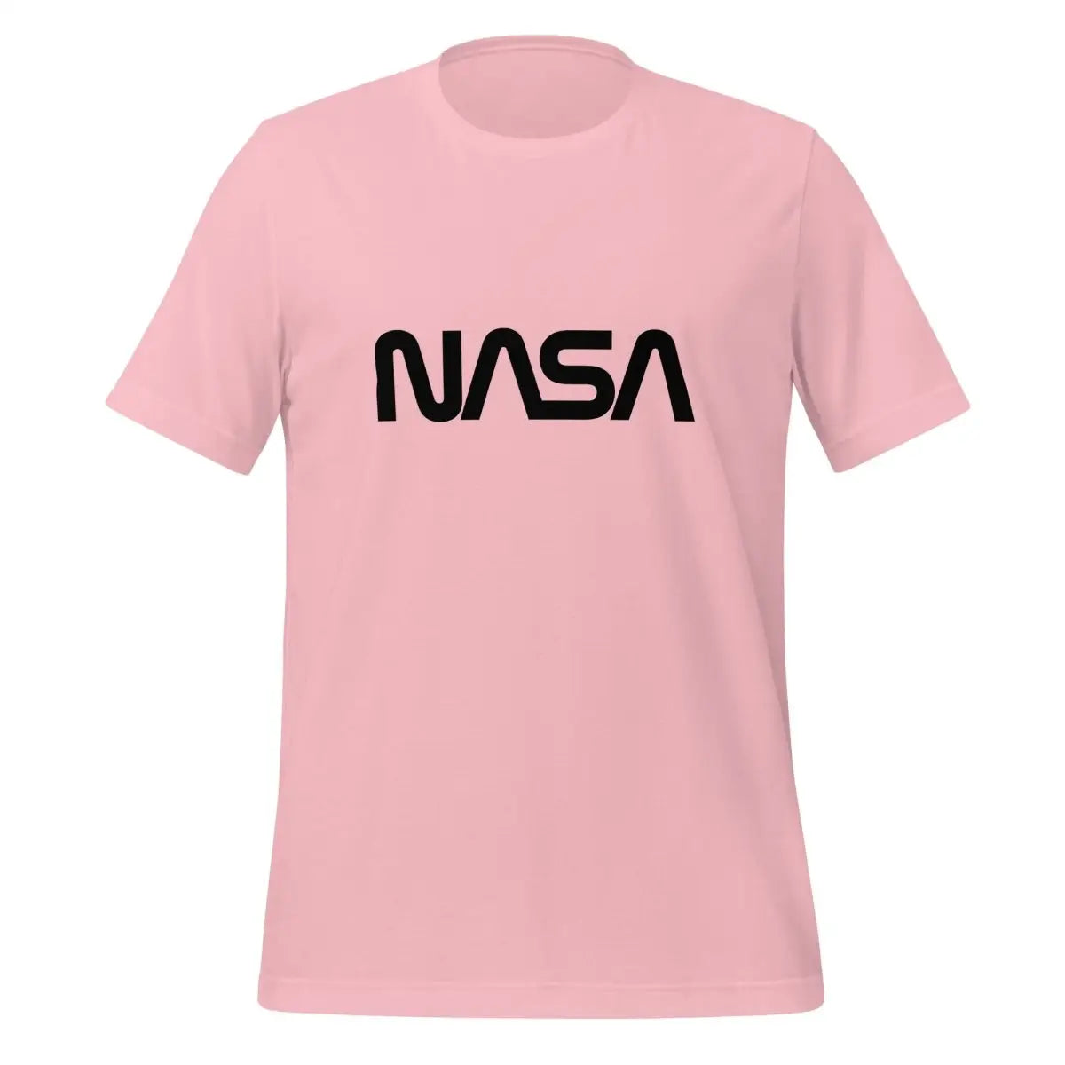 NASA Black Worm Logo T-Shirt (unisex) - Pink / M