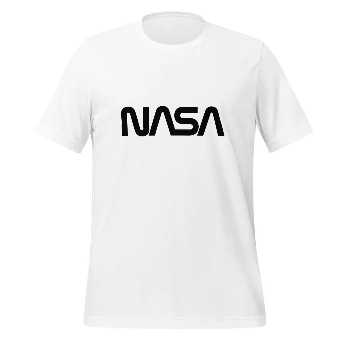 NASA Black Worm Logo T-Shirt (unisex) - White / M