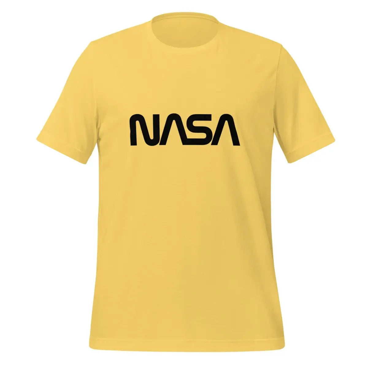 NASA Black Worm Logo T-Shirt (unisex) - Yellow / M