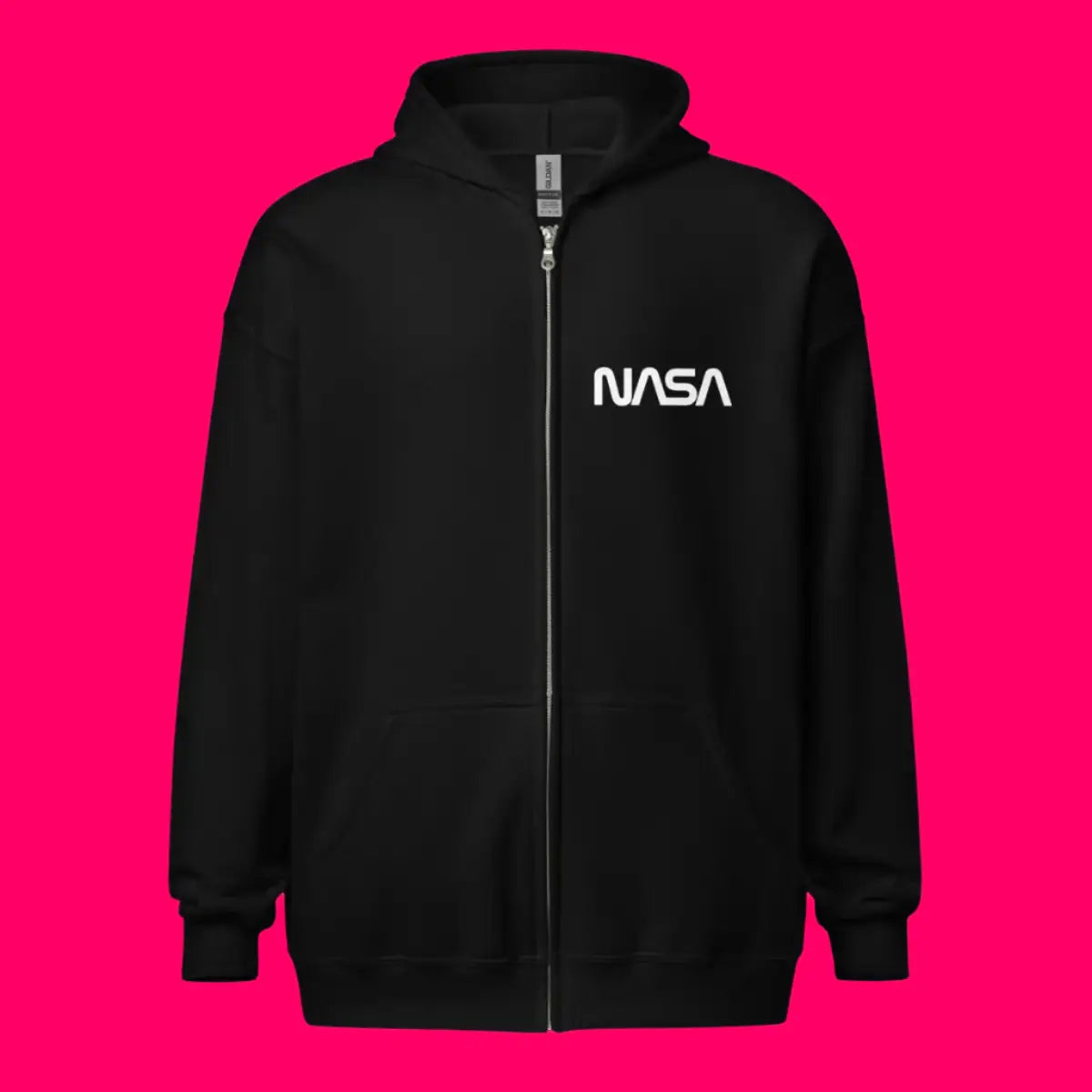 NASA Logos Front and Back Zip Hoodie (unisex)