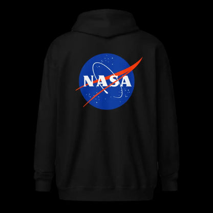 NASA Logos Front and Back Zip Hoodie (unisex)