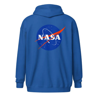 NASA Logos Front and Back Zip Hoodie (unisex)