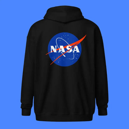 NASA Logos Front and Back Zip Hoodie (unisex)