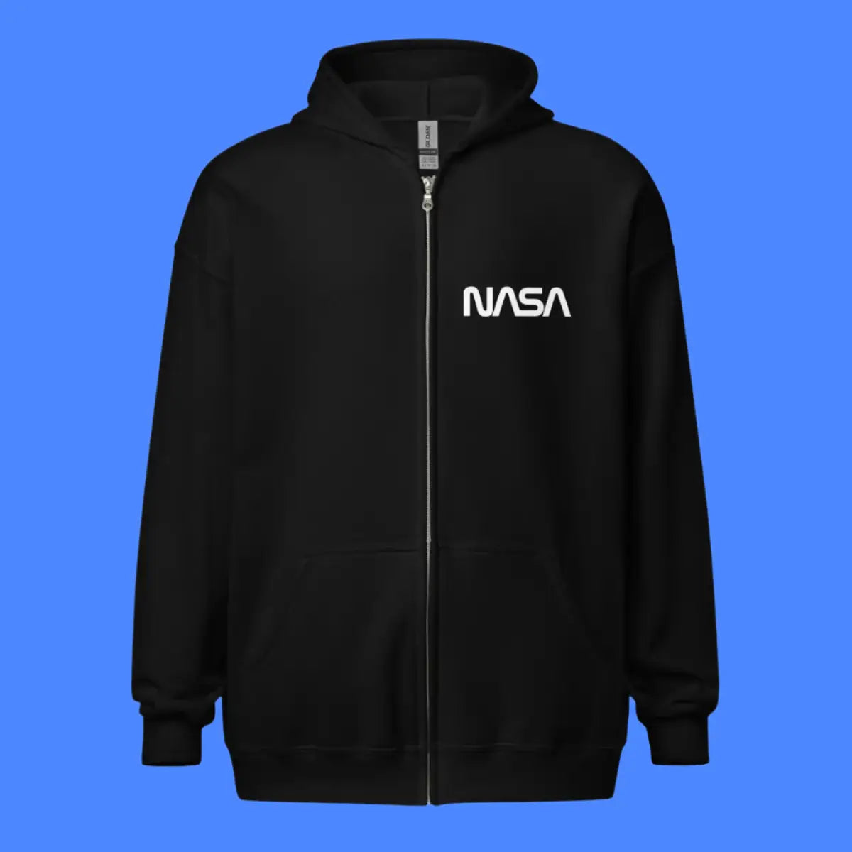 NASA Logos Front and Back Zip Hoodie (unisex)