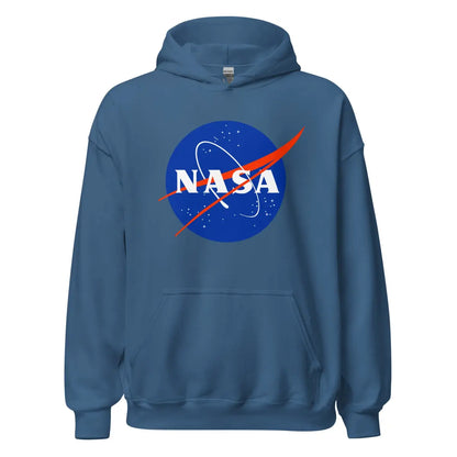 NASA Meatball Logo Hoodie (unisex) - Indigo Blue / M