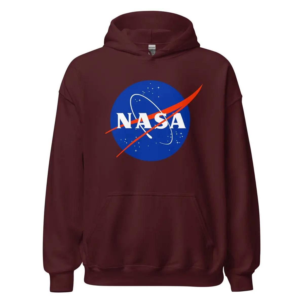 NASA Meatball Logo Hoodie (unisex) - Maroon / M