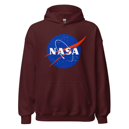 NASA Meatball Logo Hoodie (unisex) - Maroon / M