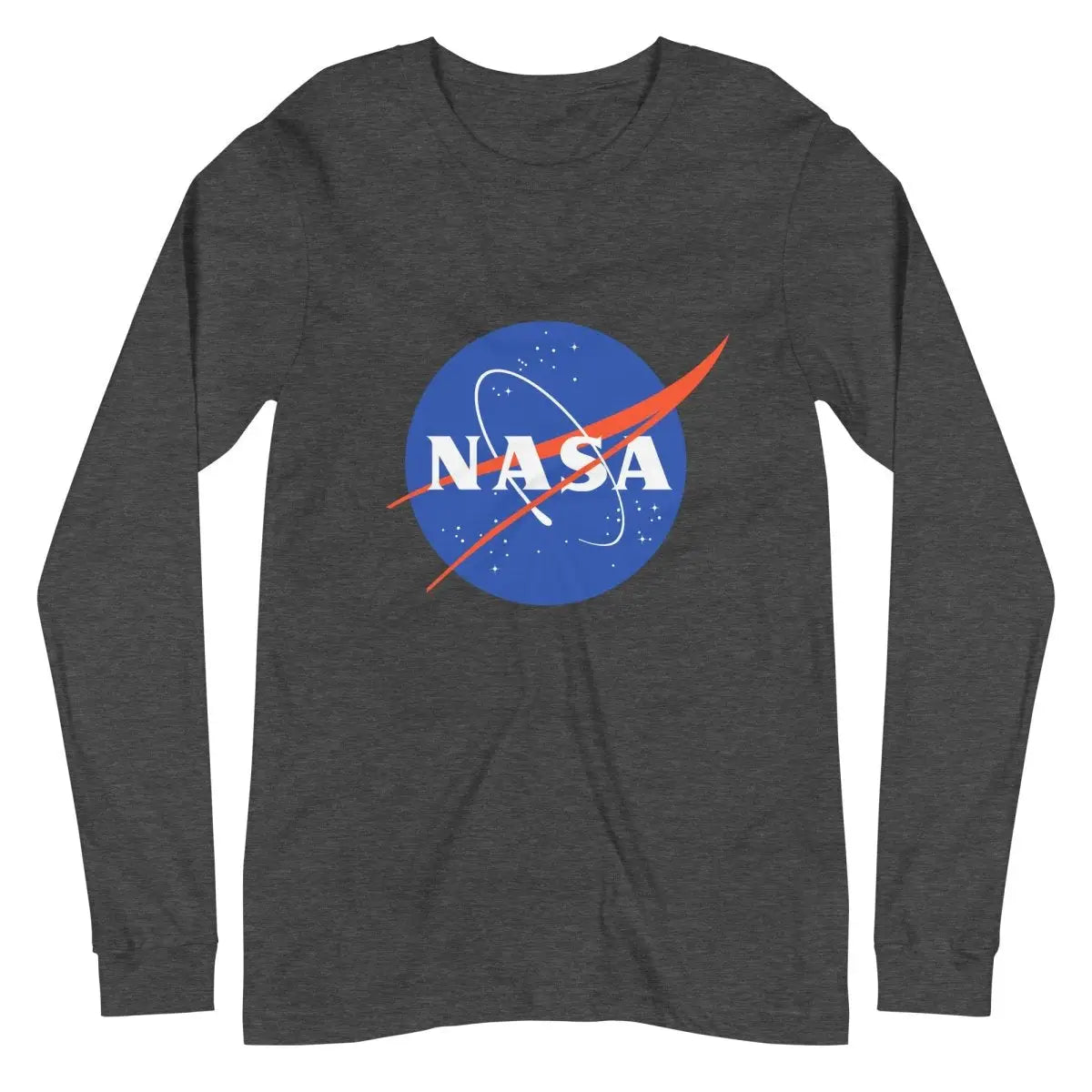 NASA Meatball Logo Long Sleeve T-Shirt (unisex) - Dark Grey Heather / M