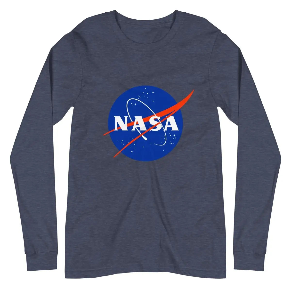 NASA Meatball Logo Long Sleeve T-Shirt (unisex) - Heather Navy / M