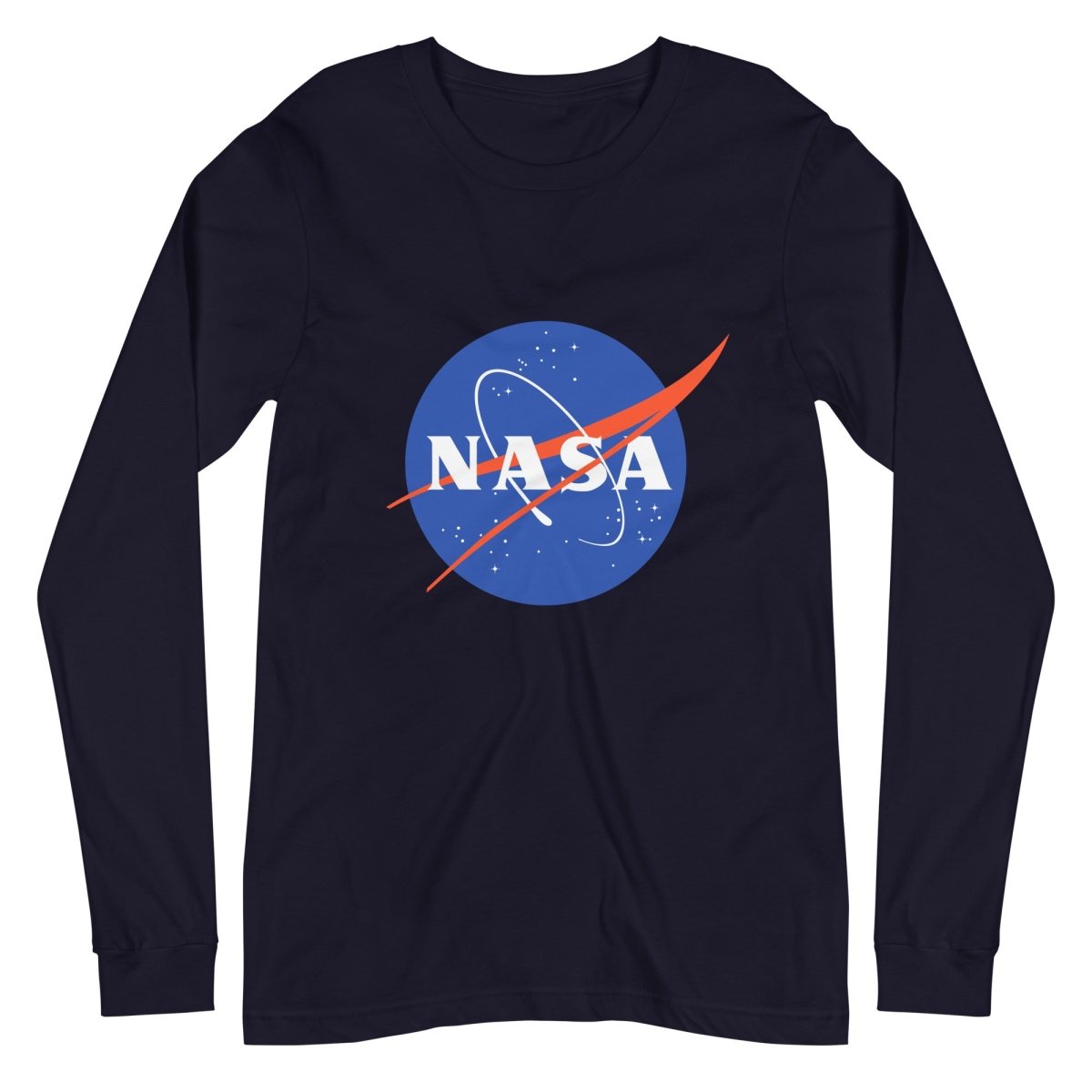 NASA Meatball Logo Long Sleeve T-Shirt (unisex) - Navy - AI Store