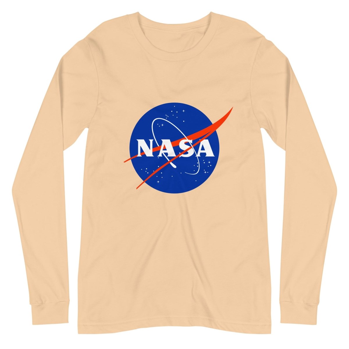 NASA Meatball Logo Long Sleeve T-Shirt (unisex) - Sand Dune - AI Store