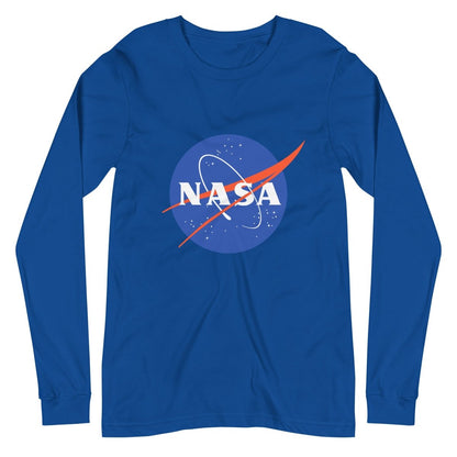 NASA Meatball Logo Long Sleeve T-Shirt (unisex) - True Royal - AI Store