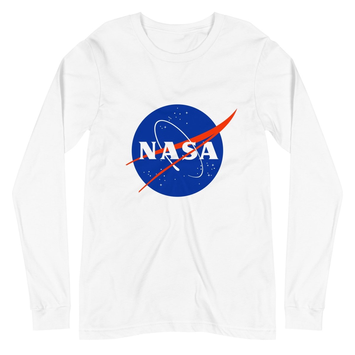 NASA Meatball Logo Long Sleeve T-Shirt (unisex) - White - AI Store