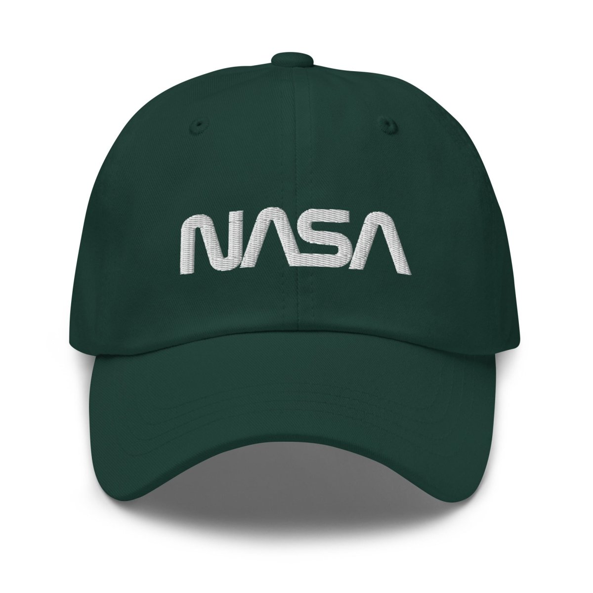 NASA Worm Logo Embroidered Cap - Spruce - AI Store