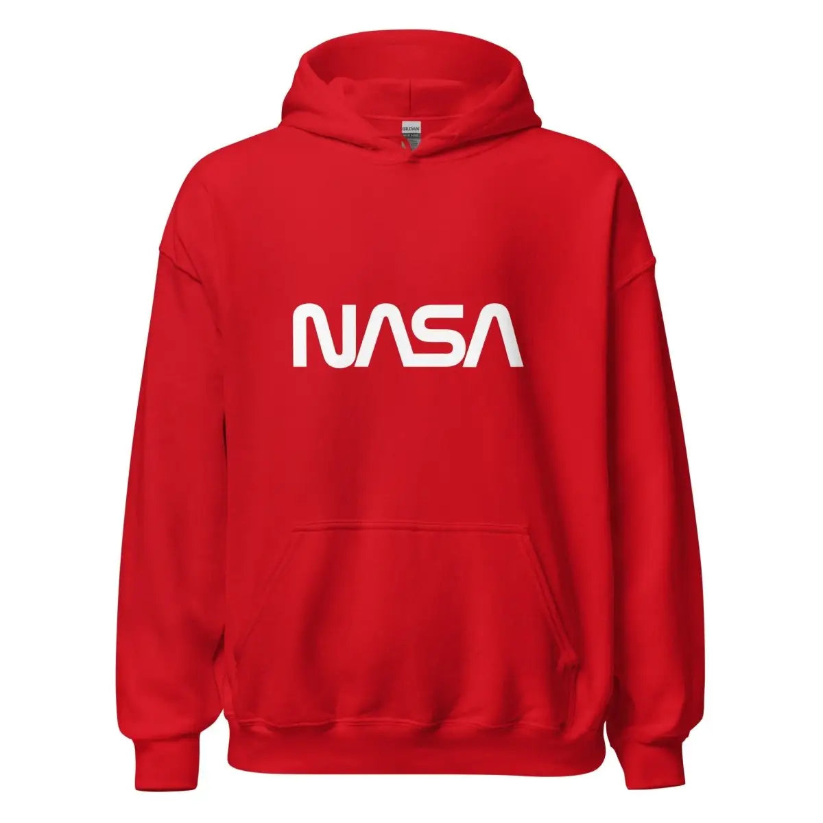 NASA Worm Logo Hoodie (unisex) - Red / M