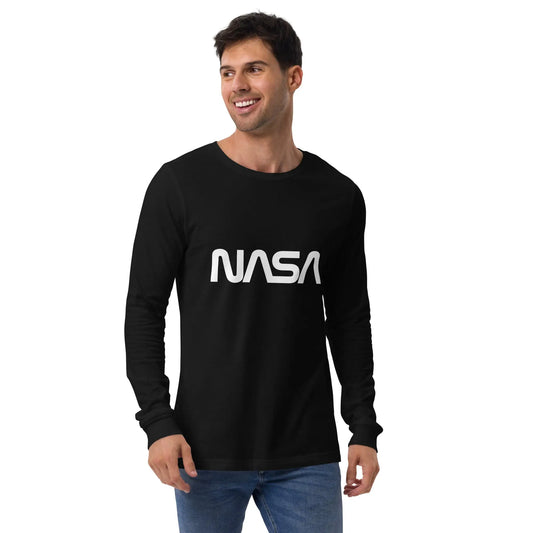 The Nasa Worm Logo Long Sleeve T-shirt (unisex).