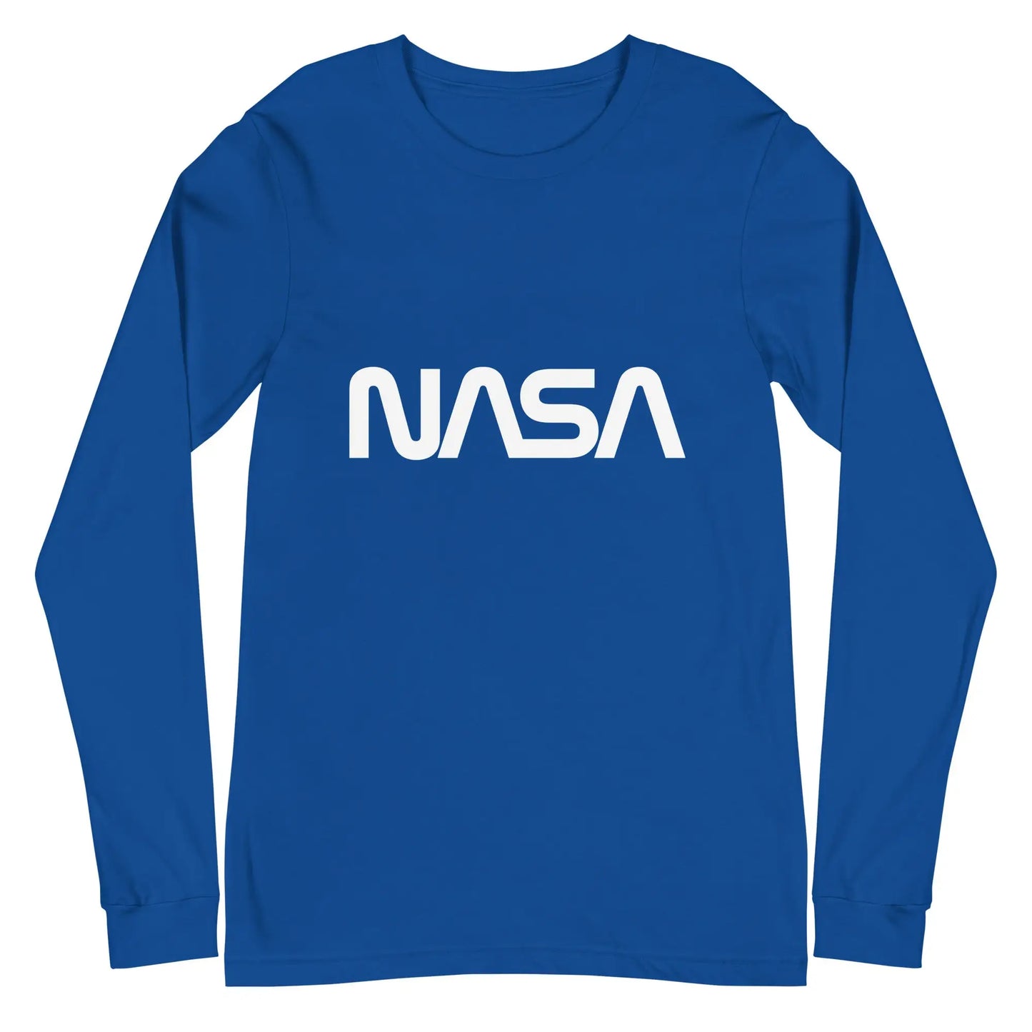 NASA Worm Logo Long Sleeve T-Shirt (unisex) - True Royal / M