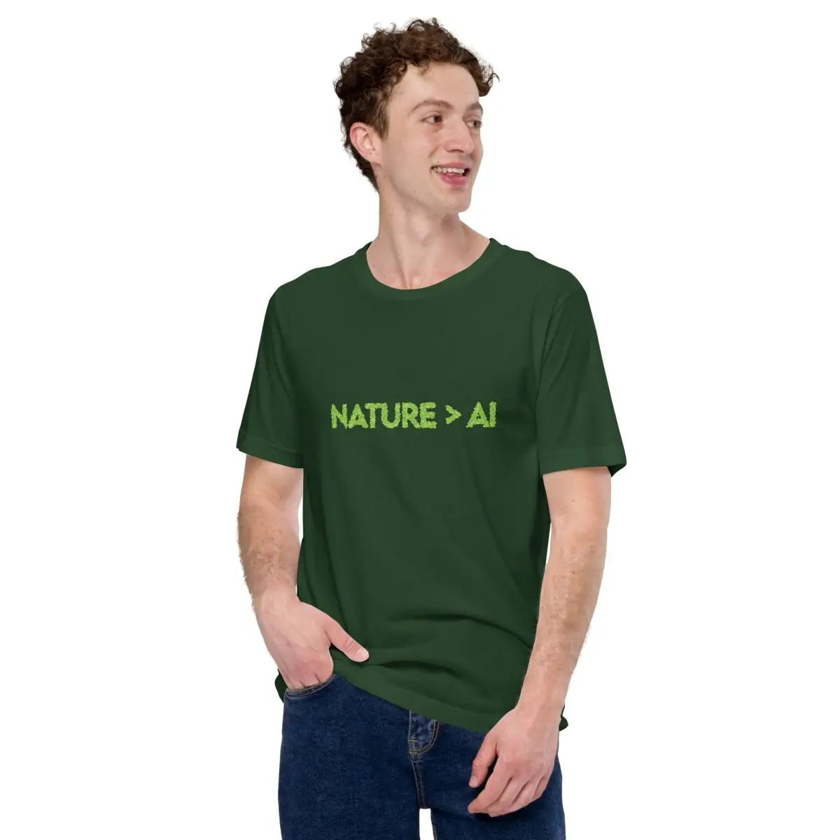 Nature Trumps AI T-Shirt (unisex)