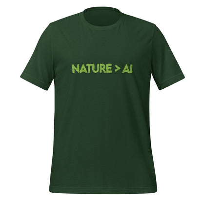 Nature Trumps AI T-Shirt (unisex) - Forest - AI Store