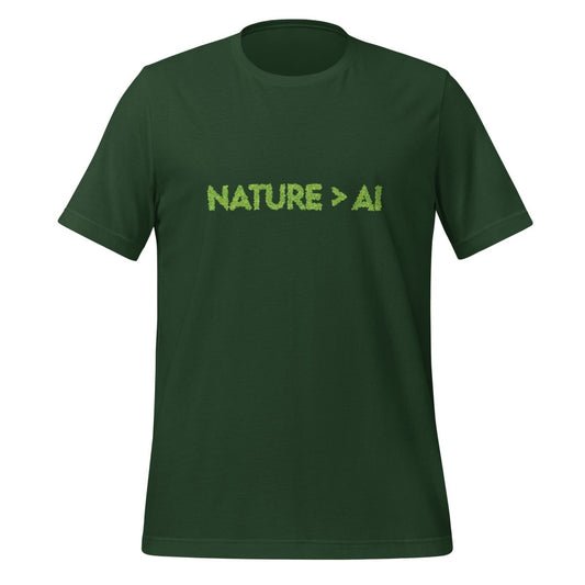 Nature Trumps AI T - Shirt (unisex) - Forest - AI Store