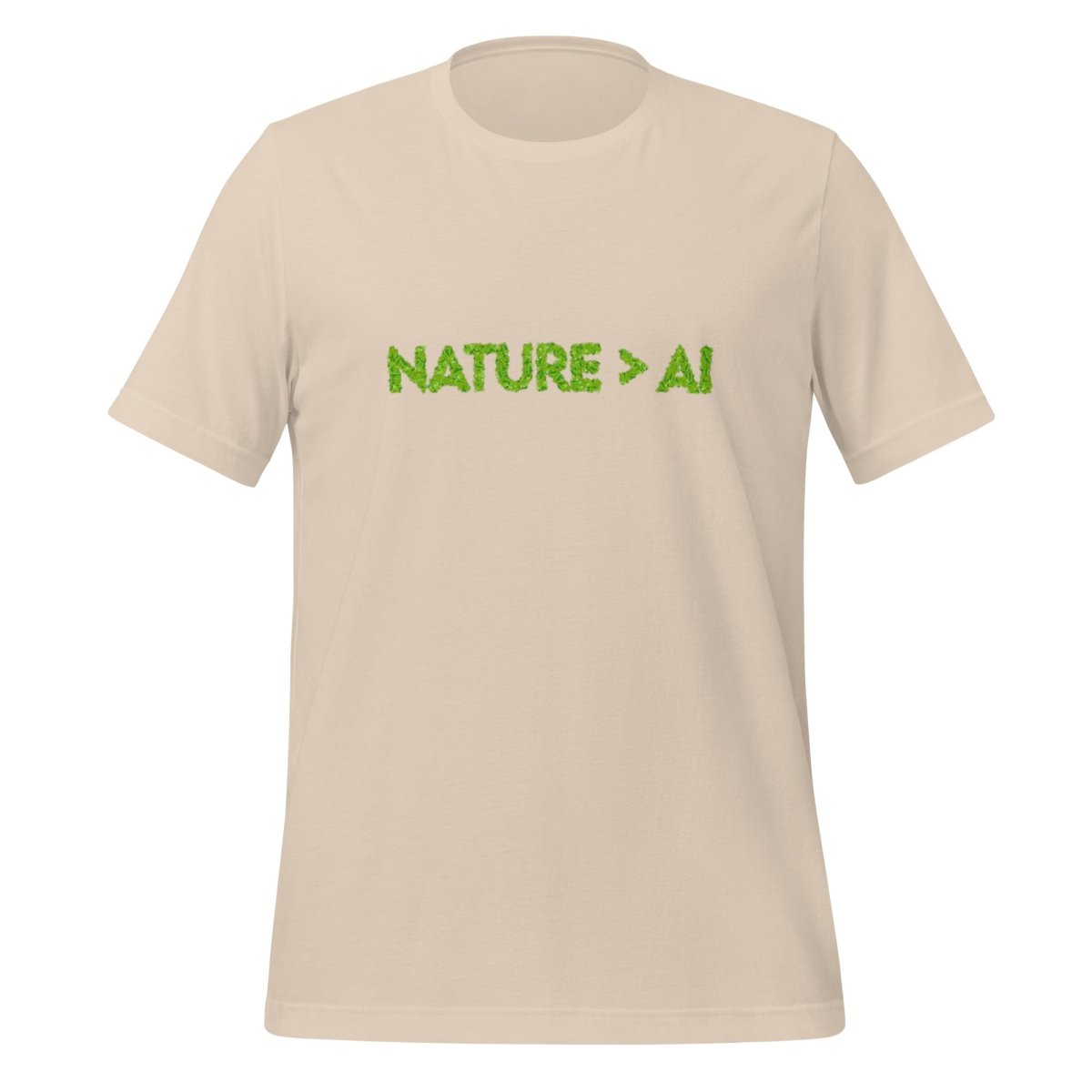 Nature Trumps AI T-Shirt (unisex) - Soft Cream - AI Store