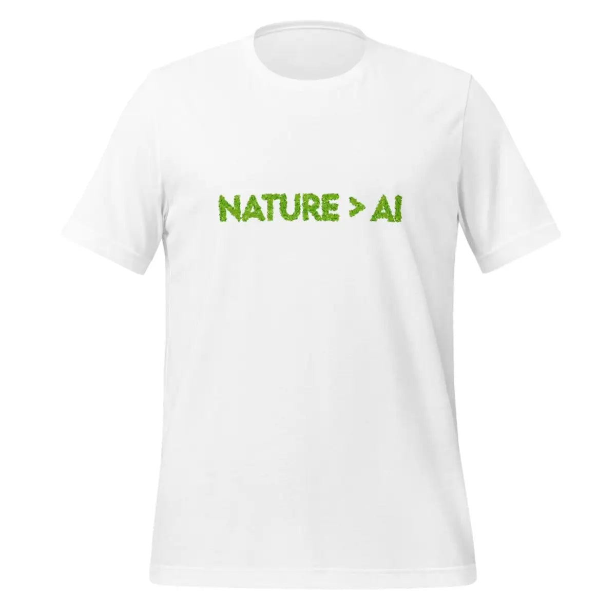 Nature Trumps AI T-Shirt (unisex) - White / M