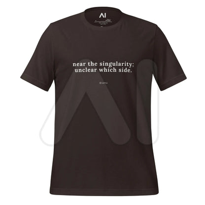 Near The Singularity [@sama] T-Shirt (unisex) - Brown / M