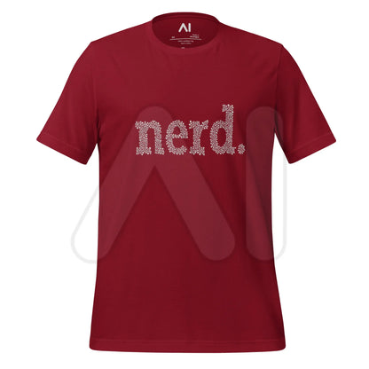 nerd. Dots T-Shirt (unisex) - Cardinal / M