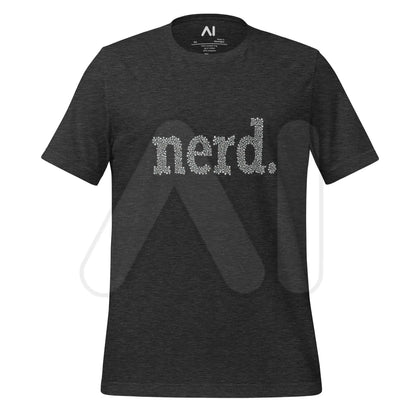 nerd. Dots T-Shirt (unisex) - Dark Grey Heather / M