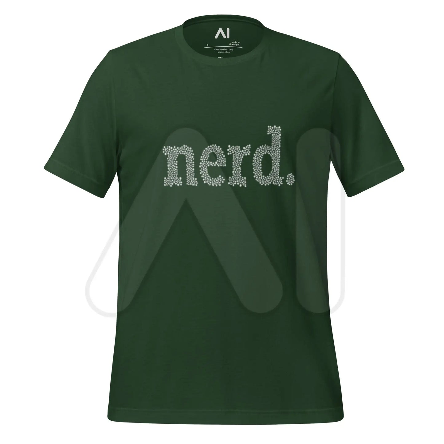 nerd. Dots T-Shirt (unisex) - Forest / M