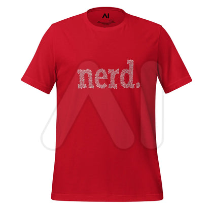 nerd. Dots T-Shirt (unisex) - Red / M