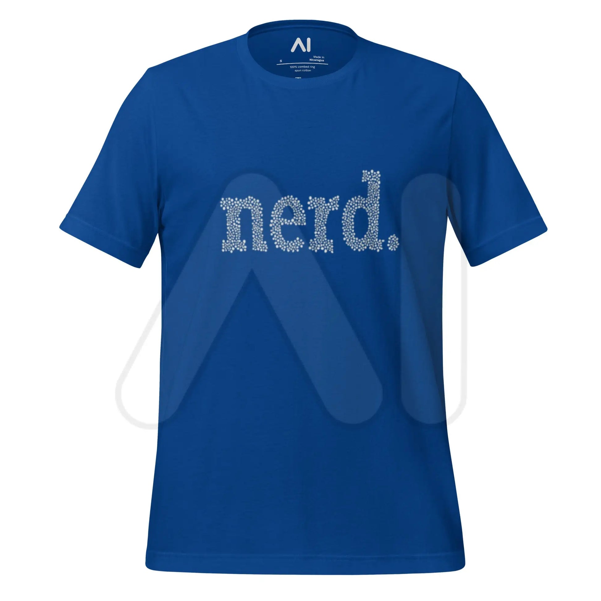 nerd. Dots T-Shirt (unisex) - True Royal / M