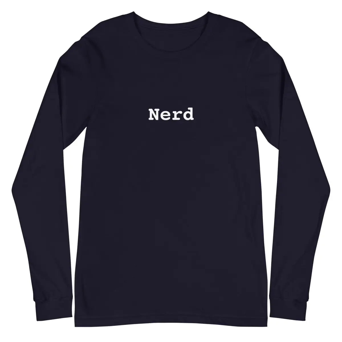 Nerd Long Sleeve T-Shirt (unisex) - Navy / M