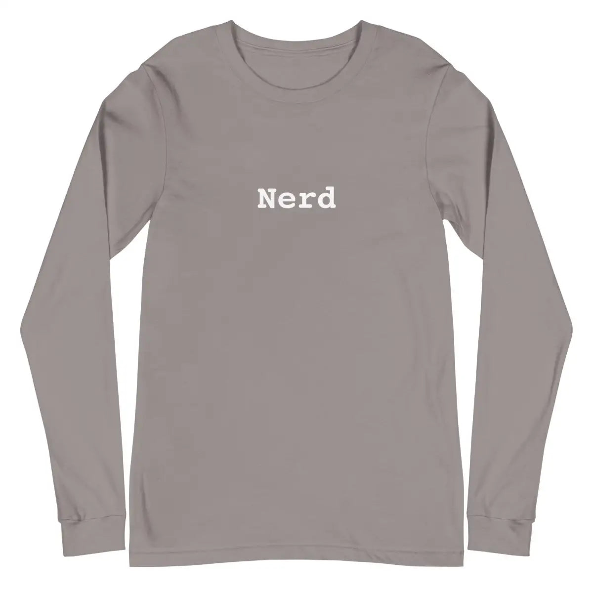 Nerd Long Sleeve T-Shirt (unisex) - Storm / M