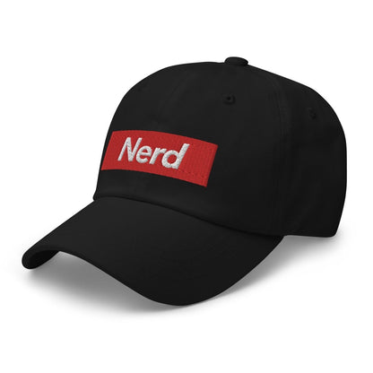 Nerd Sign Embroidered Cap - Black - AI Store
