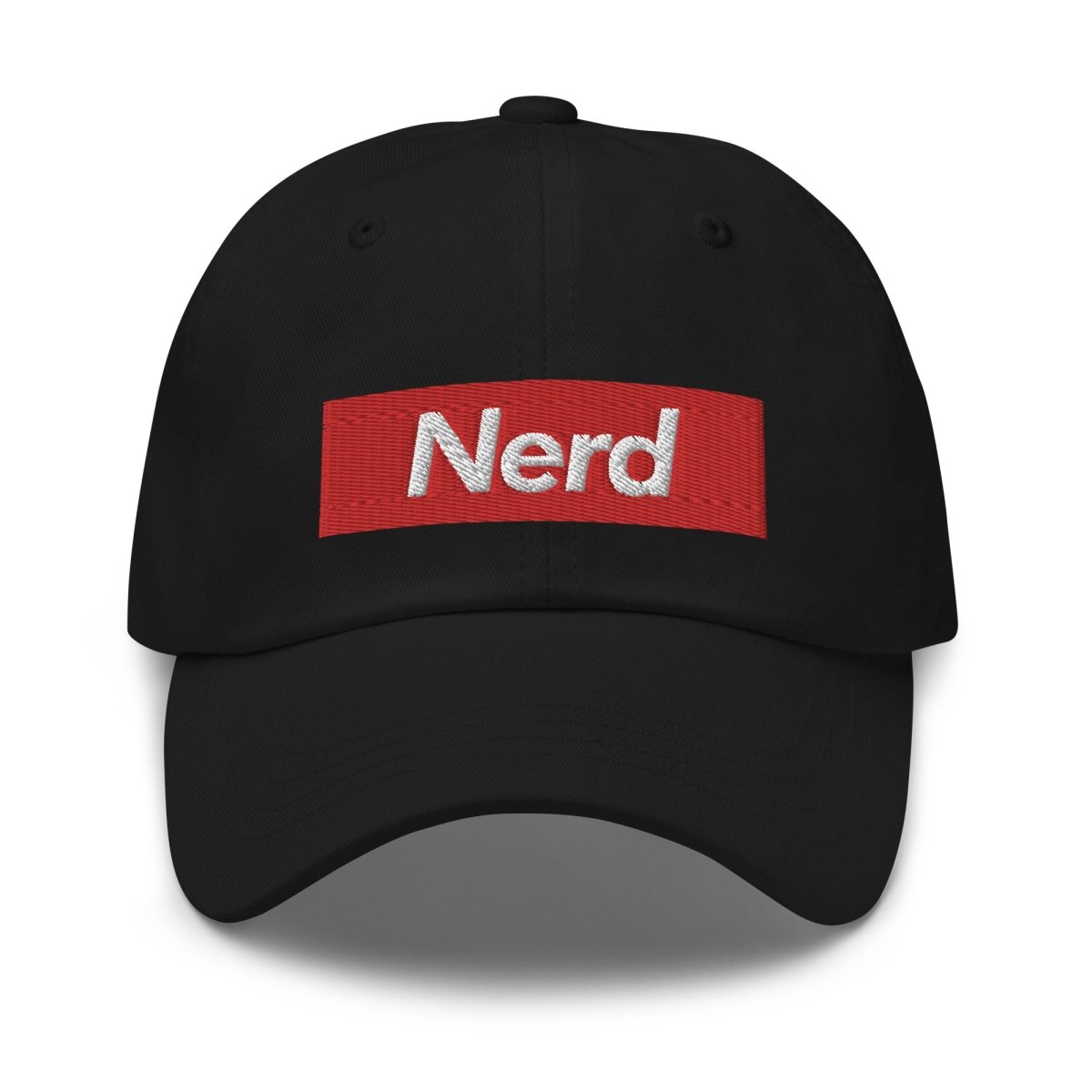 Nerd Sign Embroidered Cap - Black - AI Store