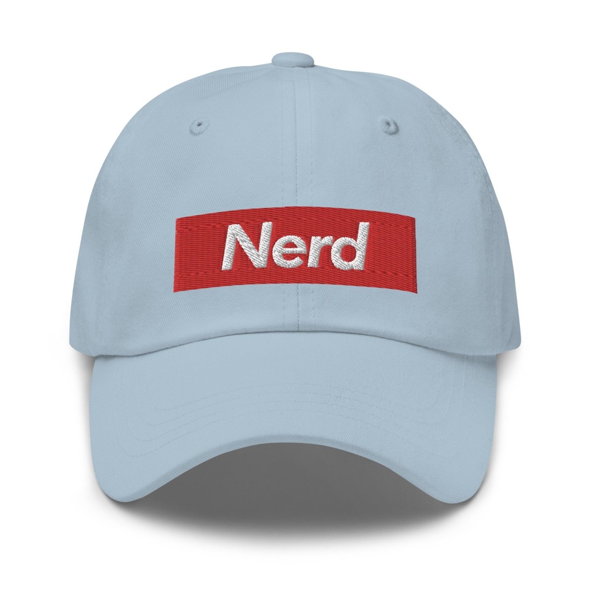 Nerd Sign Embroidered Cap - Light Blue - AI Store