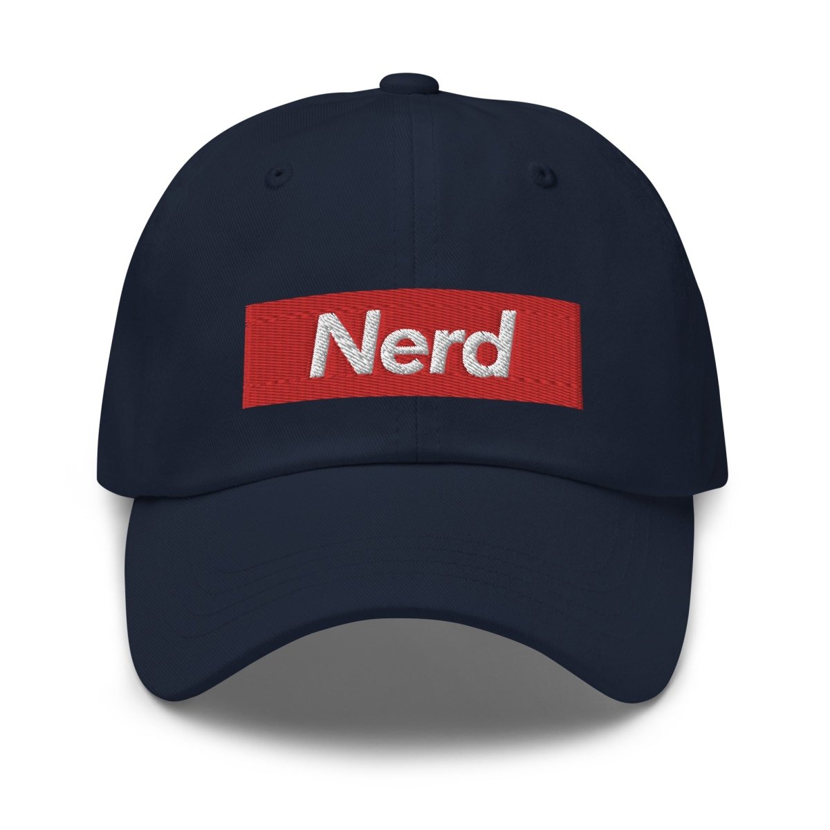 Nerd Sign Embroidered Cap - Navy - AI Store