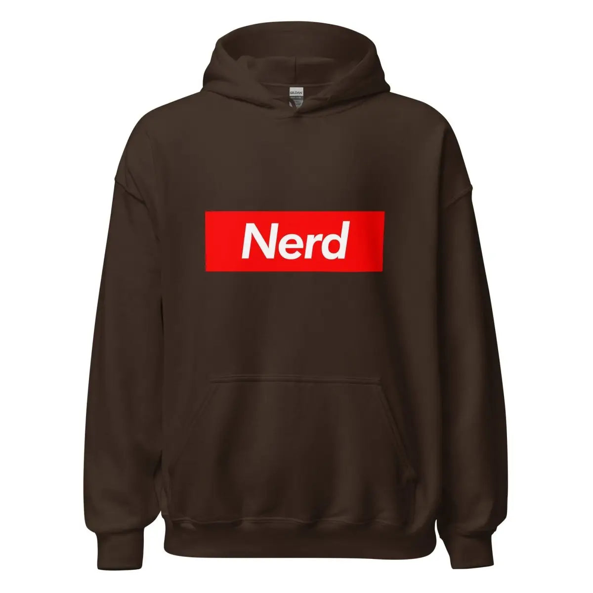 Nerd Sign Hoodie (unisex) - Dark Chocolate / M