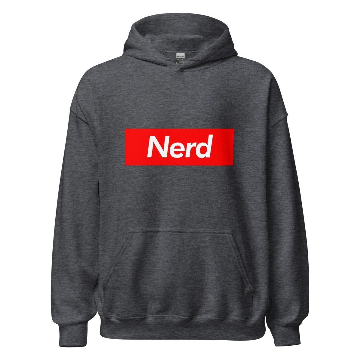 Nerd Sign Hoodie (unisex) - Dark Heather - AI Store