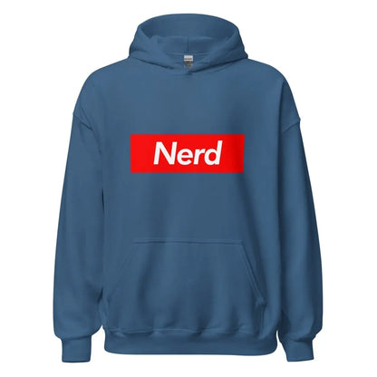 Nerd Sign Hoodie (unisex) - Indigo Blue / M