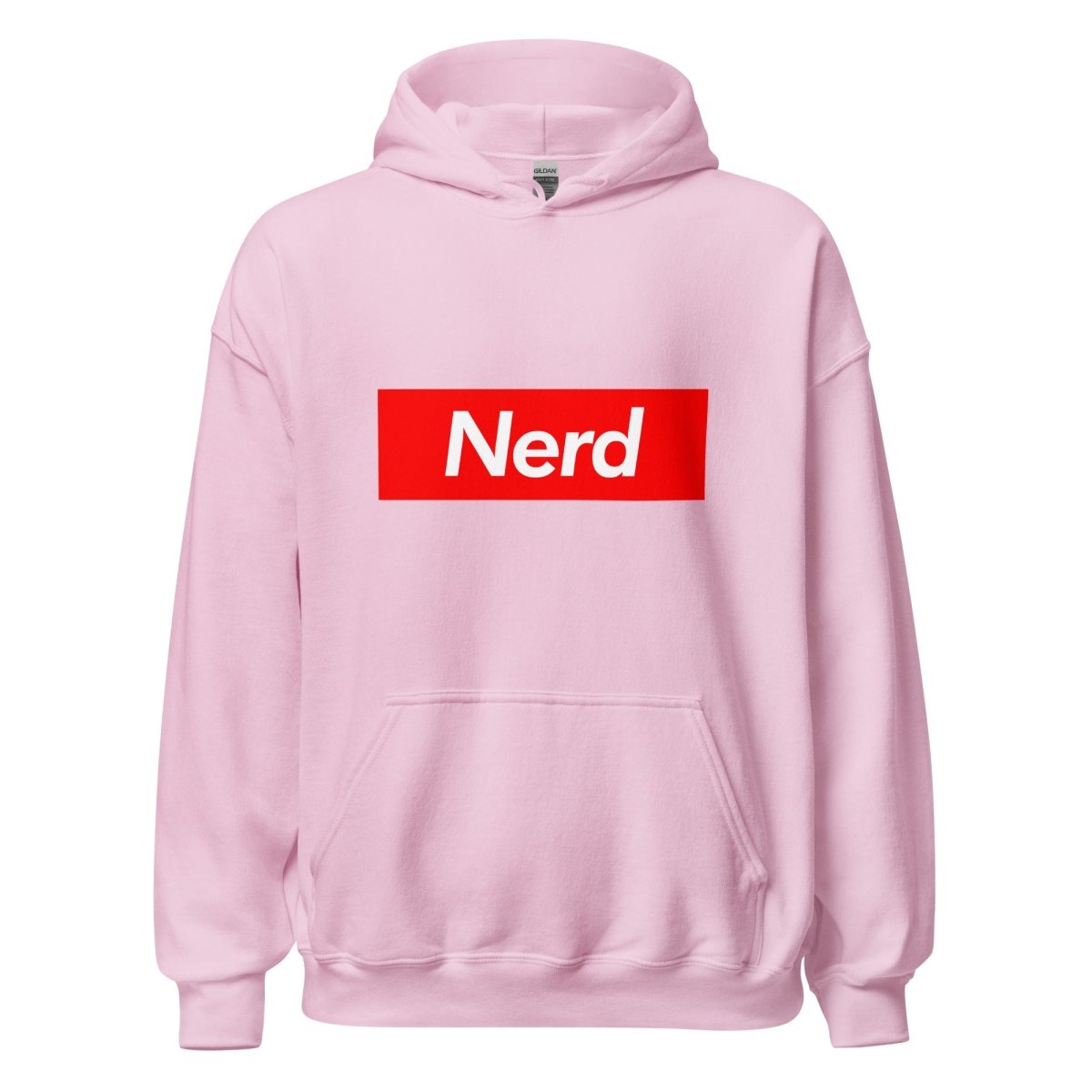 Nerd Sign Hoodie (unisex) - Light Pink - AI Store