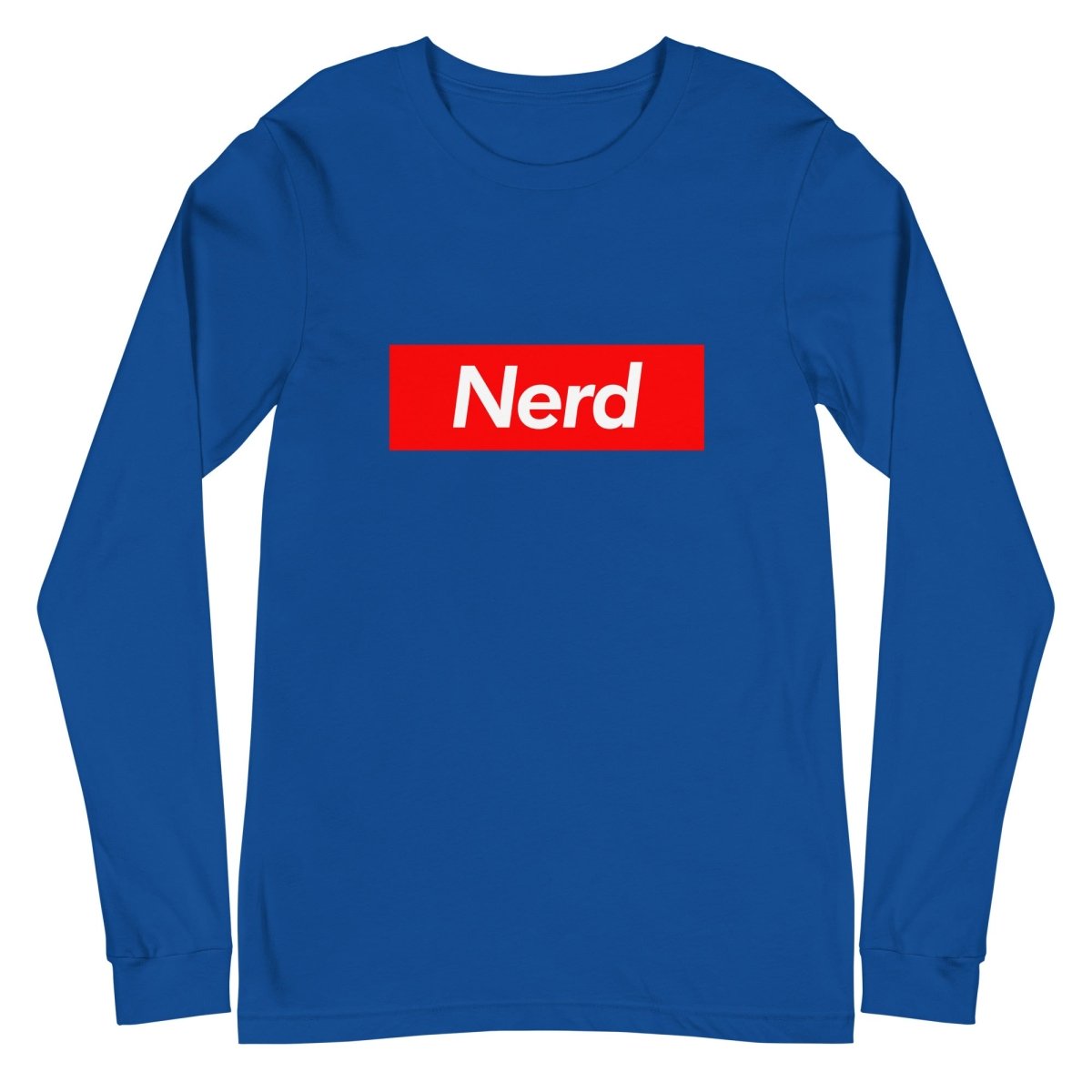 Nerd Sign Long Sleeve T-Shirt (unisex) - True Royal - AI Store