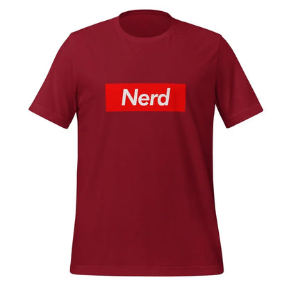 Nerd Sign T-Shirt (unisex) - Cardinal / M