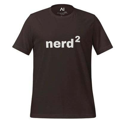 Nerd Squared T-Shirt (unisex) - Brown / M