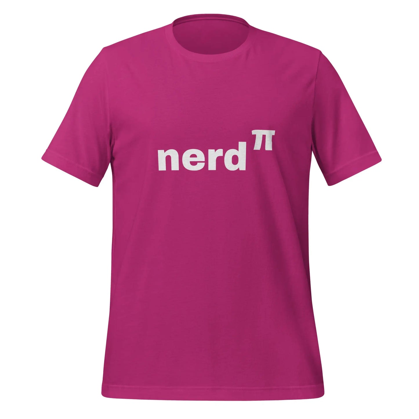 Nerd to the Power of Pi T-Shirt (unisex) - Berry / M