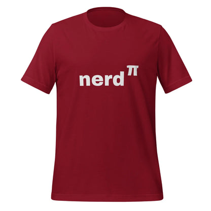 Nerd to the Power of Pi T-Shirt (unisex) - Cardinal / M